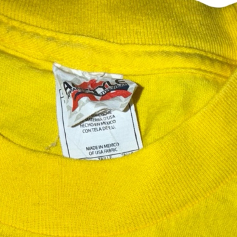 Anvil Bright Yellow T-Shirt - Picture 3 of 4